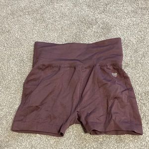 mauvish workout shorts